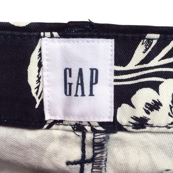 Gap Signature Skinny Ankle Khakis Blue White Floral Signature NEW - Picture 8 of 10